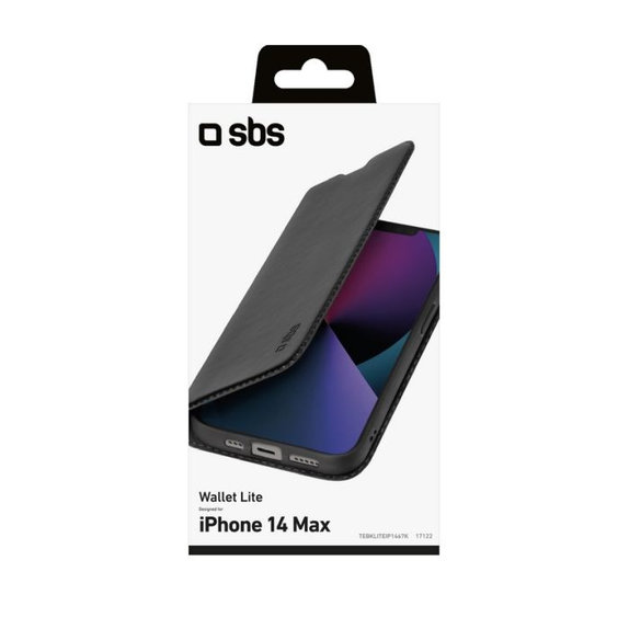 SBS - Case Book Wallet Lite for iPhone 14 Plus, black