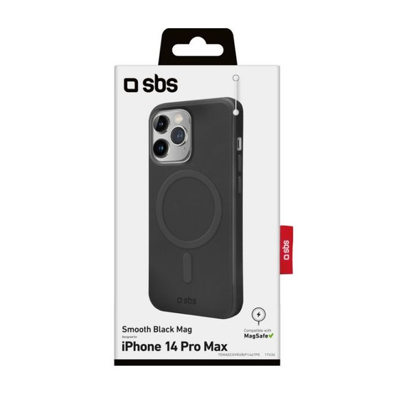 SBS - Case Smooth Mag with MagSafe for iPhone 14 Pro Max, black