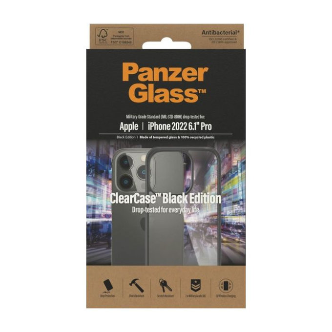 PanzerGlass - Case ClearCase for iPhone 14 Pro, black