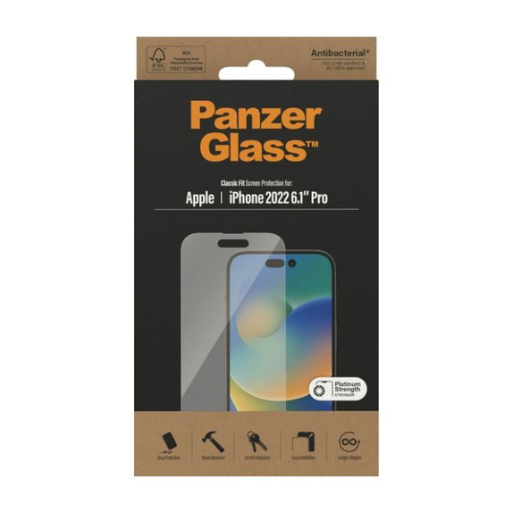 PanzerGlass - Tempered Glass AB for iPhone 14 Pro