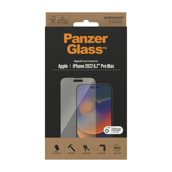 PanzerGlass - Tempered Glass AB for iPhone 14 Pro Max