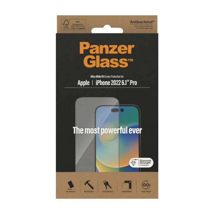 PanzerGlass - Tempered Glass UWF AB for iPhone 14 Pro