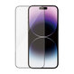 Tempered Glass UWF AB with Applicator for iPhone 14 Pro Max, Black, PanzerGlass