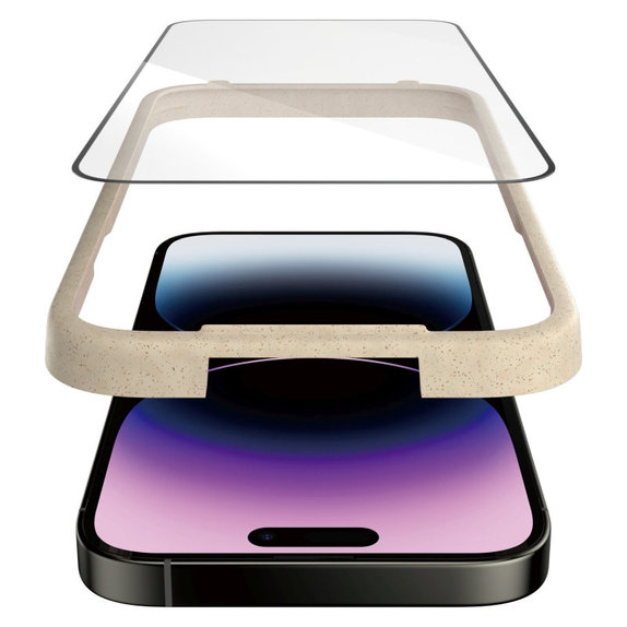 Tempered Glass UWF AB with Applicator for iPhone 14 Pro Max, Black, PanzerGlass