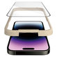 Tempered Glass UWF AB with Applicator for iPhone 14 Pro Max, Black, PanzerGlass
