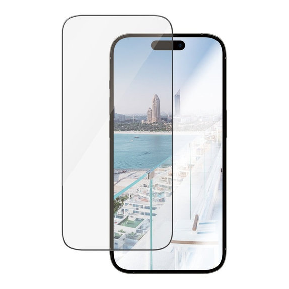 Tempered Glass UWF Anti-Reflective AB with Applicator for iPhone 14 Pro, Black, PanzerGlass