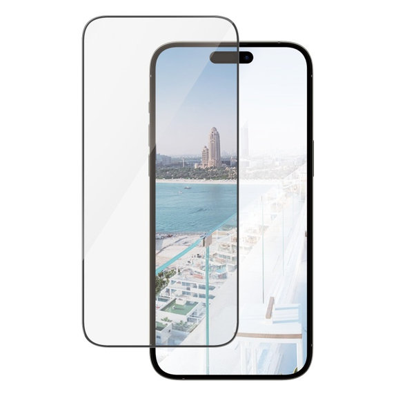 Tempered Glass UWF Anti-Reflective AB with Applicator for iPhone 14 Pro Max, Black, PanzerGlass