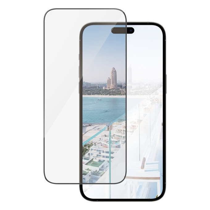Tempered Glass UWF Anti-Reflective AB with Applicator for iPhone 14 Pro Max, Black, PanzerGlass