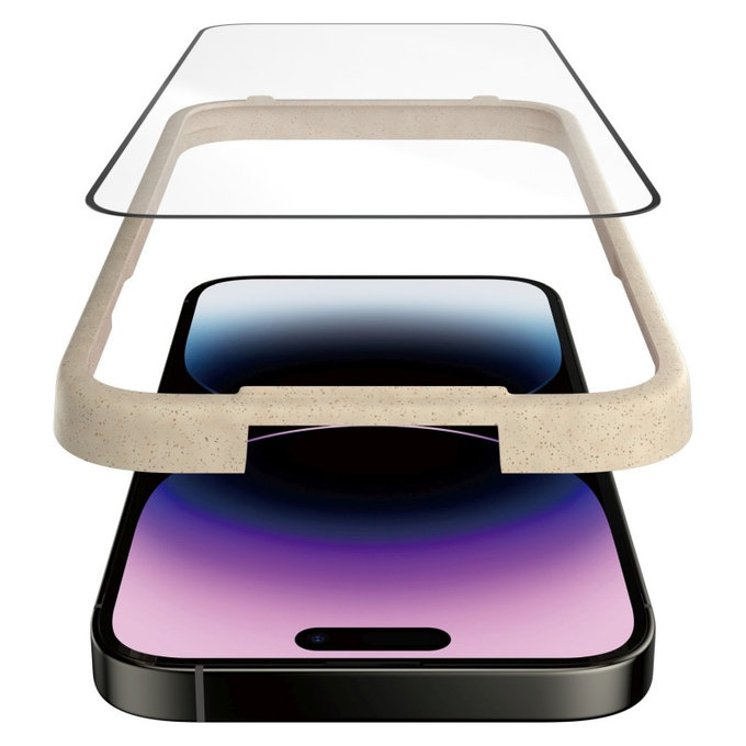 Tempered Glass UWF Anti-Reflective AB with Applicator for iPhone 14 Pro Max, Black, PanzerGlass