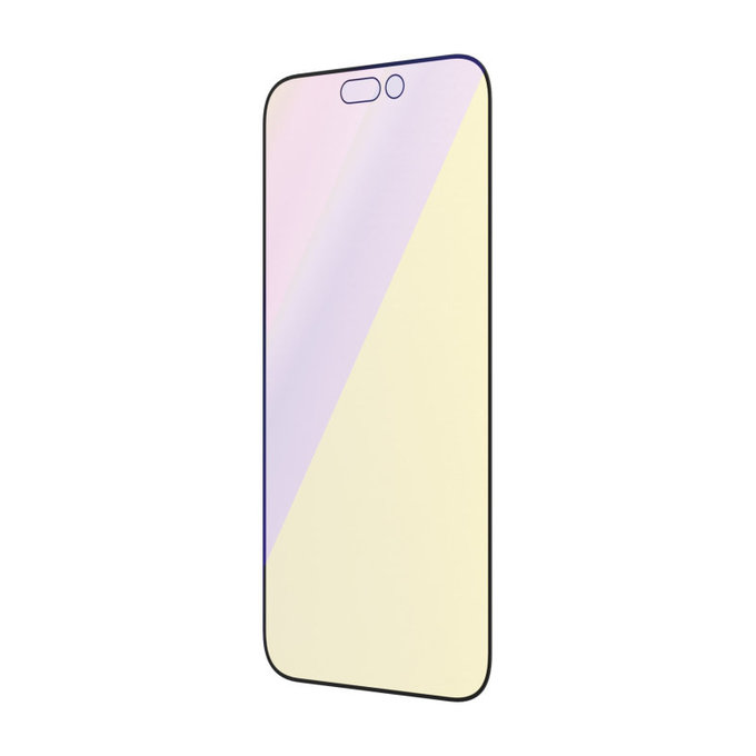 Tempered Glass UWF Anti-Bluelight AB with Applicator for iPhone 14 Pro, Black, PanzerGlass