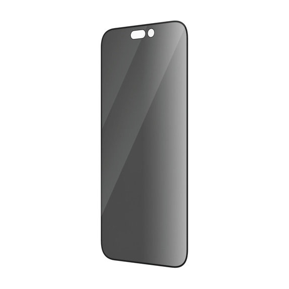 Tempered Glass UWF Privacy AB with Applicator for iPhone 14 Pro, Black, PanzerGlass