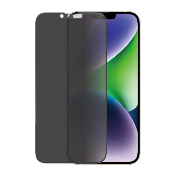 Tempered Glass UWF Privacy AB with Applicator for iPhone 14 Plus/13 Pro Max, Black, PanzerGlass