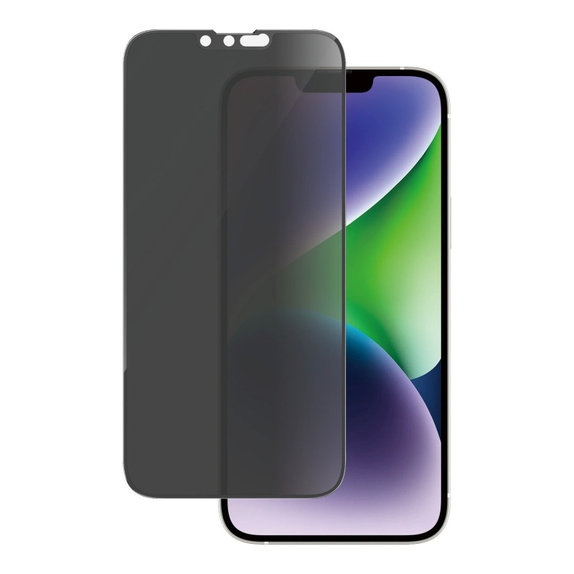 Tempered Glass UWF Privacy AB with Applicator for iPhone 14 Plus/13 Pro Max, Black, PanzerGlass