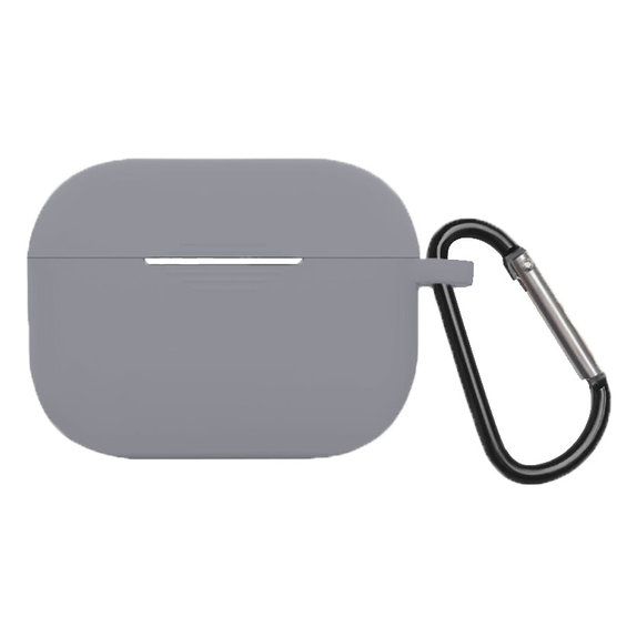 FixPremium - Silicone Case with Carabiner for AirPods Pro, space grey