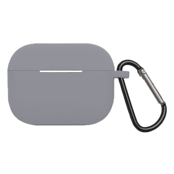 FixPremium - Silicone Case with Carabiner for AirPods Pro, space grey