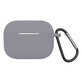 FixPremium - Silicone Case with Carabiner for AirPods Pro, space grey