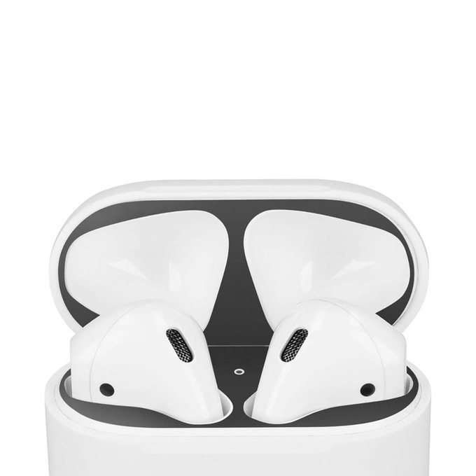 FixPremium - Antidust Sticker for AirPods 1 & 2, black