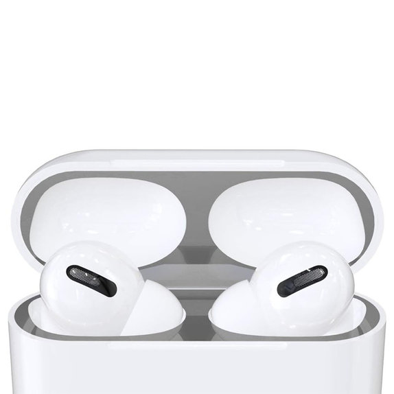 FixPremium - Antidust Sticker for AirPods Pro, silver