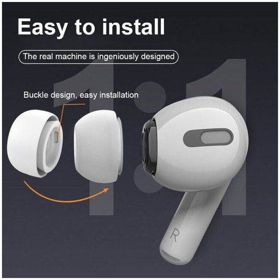 FixPremium - EarTips for AirPods Pro - Set 3pcs (L, M, S), white