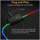 FixPremium - Mouse & KeyBoard Pad with RGB, 90x40cm, black