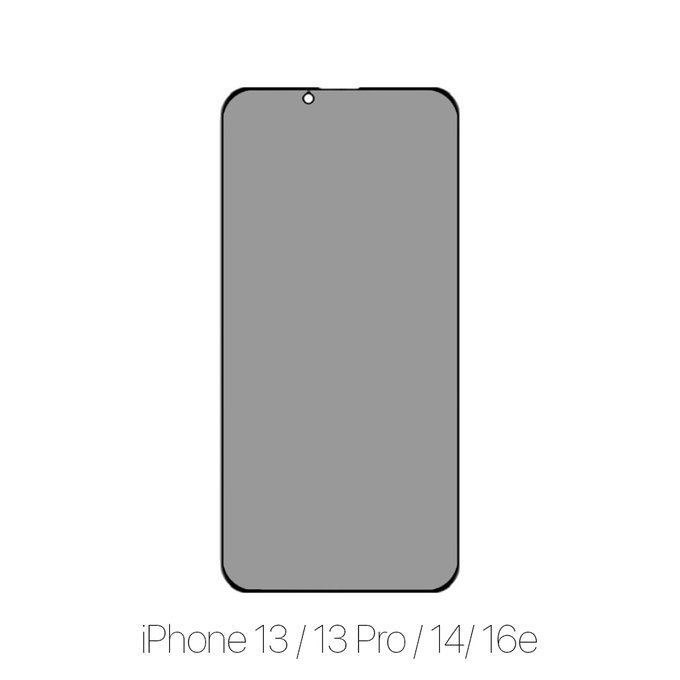 FixPremium Privacy Anti-Spy Glass - Tempered Glass for iPhone 13, 13 Pro, 14 & 16e