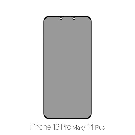 FixPremium Privacy Anti-Spy Glass - Tempered Glass for iPhone 13 Pro Max & 14 Plus