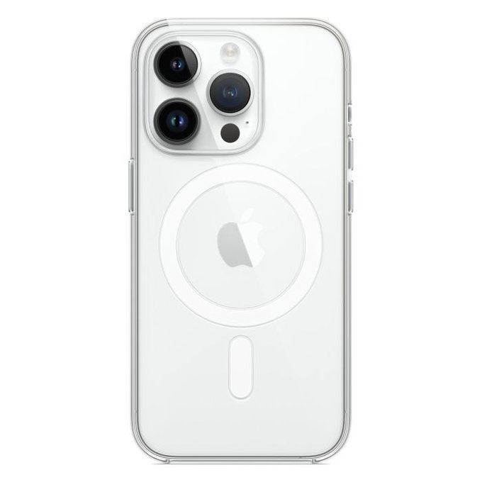 FixPremium - Silicone Case with MagSafe for iPhone 14 Pro, transparent
