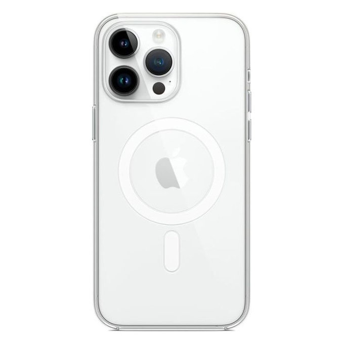 FixPremium - Silicone Case with MagSafe for iPhone 14 Pro Max, transparent