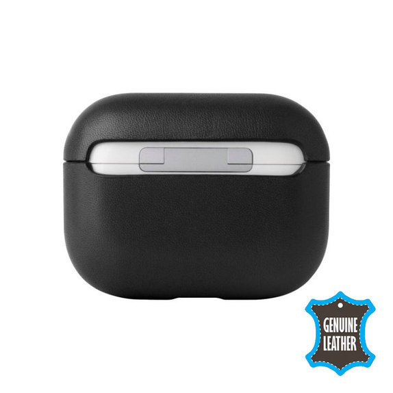 FixPremium - Leather Case for AirPods 3, black