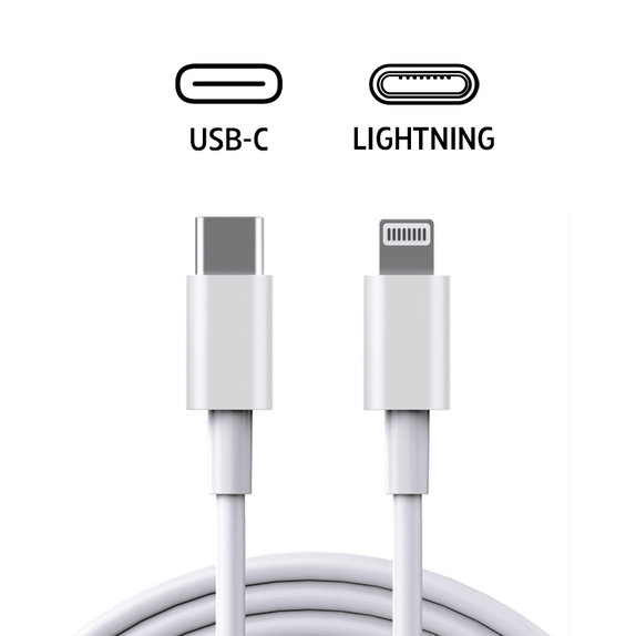 Lightning / USB-C cable, 1 m, compatible with Apple, bulk