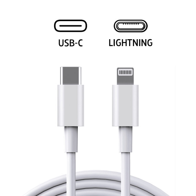 Lightning / USB-C cable, 1 m, compatible with Apple, bulk