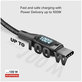 SBS - USB-C / USB-C Cable with LCD & PowerDelivery 100W (1m), black