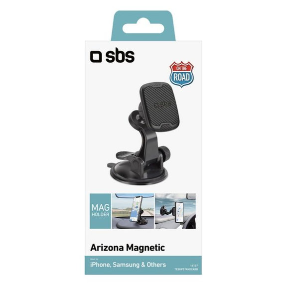 SBS - Car Holder Arizona Magnetic, with suction, black