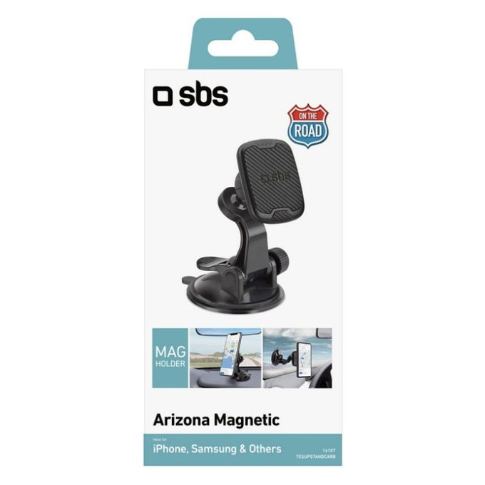 SBS - Car Holder Arizona Magnetic, with suction, black