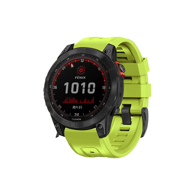 FixPremium - Silicone Strap for Garmin (QuickFit 26mm), green