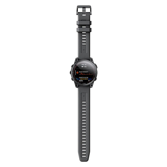FixPremium - Silicone Strap for Garmin (QuickFit 22mm), black