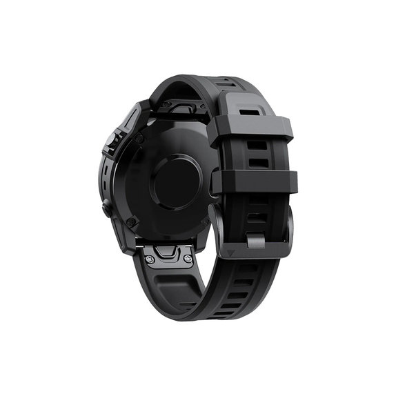 FixPremium - Silicone Strap for Garmin (QuickFit 26mm), black