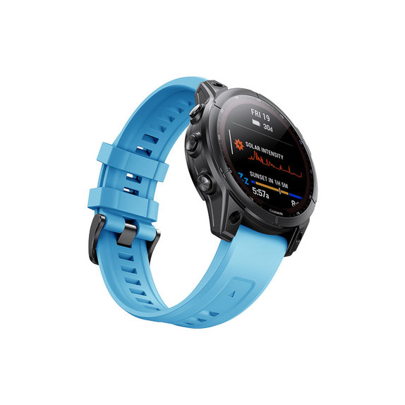 FixPremium - Silicone Strap for Garmin (QuickFit 26mm), blue