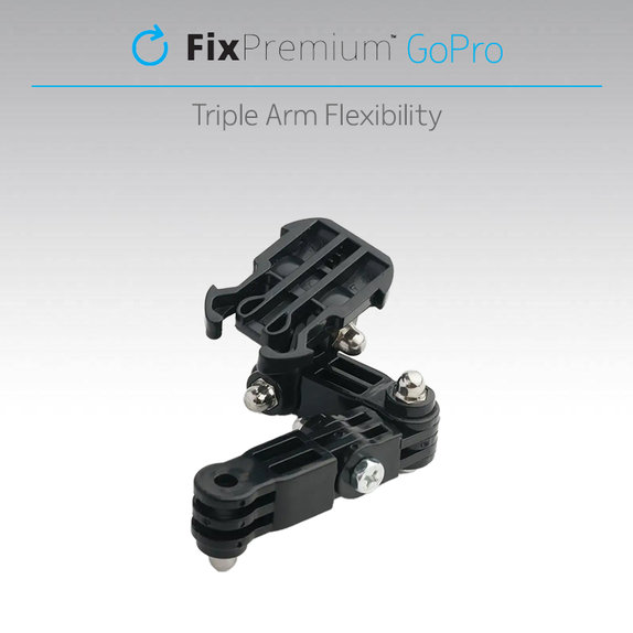 FixPremium - 3-Armed Mount na GoPro, black