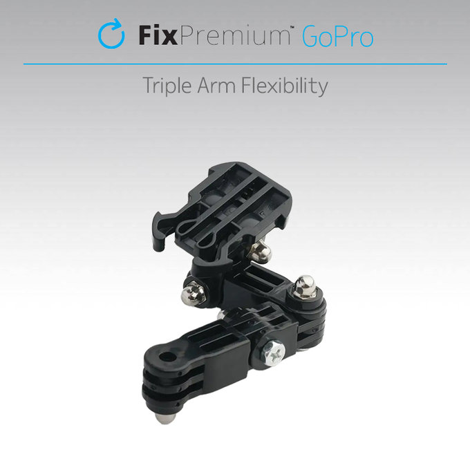 FixPremium - 3-Armed Mount na GoPro, black