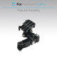 FixPremium - 3-Armed Mount na GoPro, black