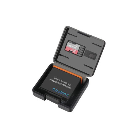 FixPremium Case for GoPro Hero 10 Battery Memory Card, black