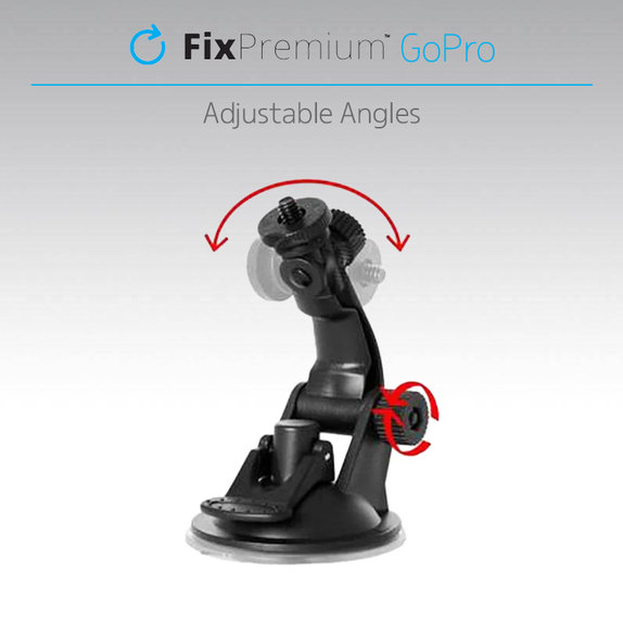 FixPremium - Mount for GoPro with Suction, black