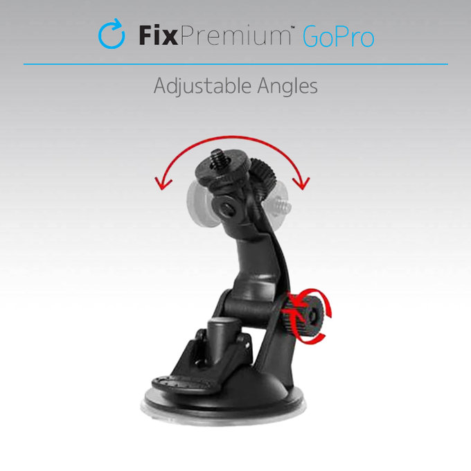 FixPremium - Mount for GoPro with Suction, black