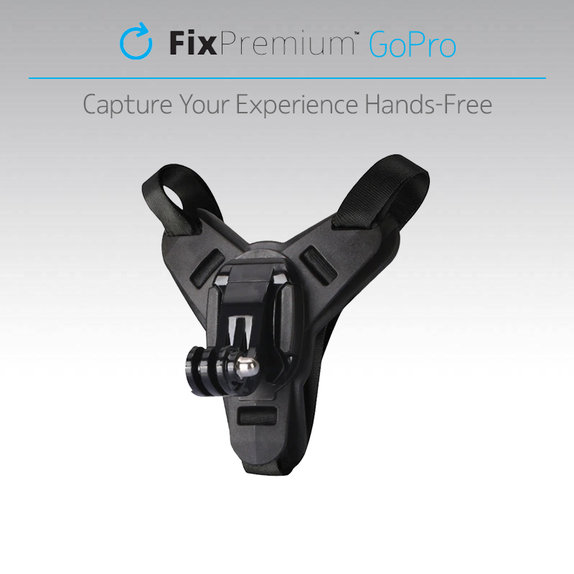 FixPremium - Helmet Mount for GoPro, black