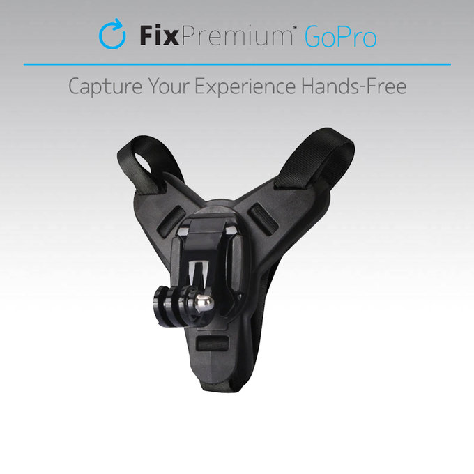 FixPremium - Helmet Mount for GoPro, black