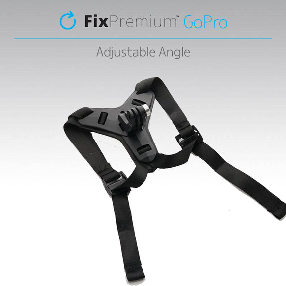 FixPremium - Helmet Mount for GoPro, black