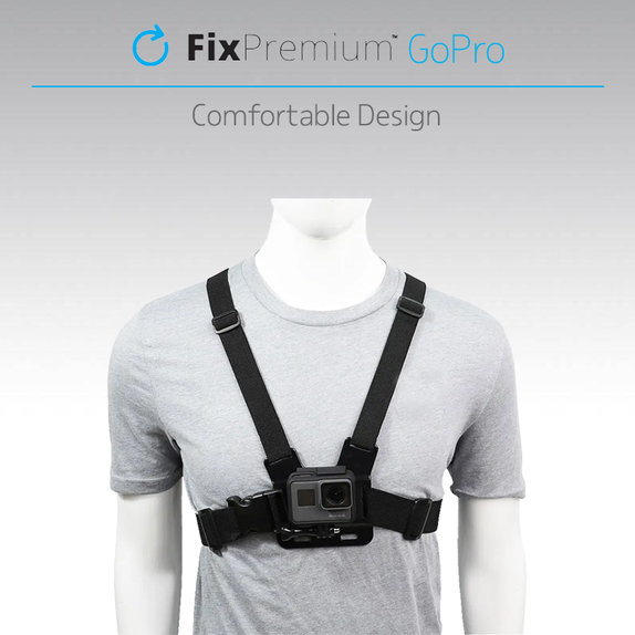 FixPremium - Body Mount for GoPro, black