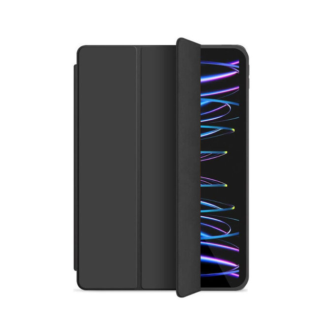 FixPremium - Silicone Flip Case for iPad Pro 11" (3rd, 4th Gen), black