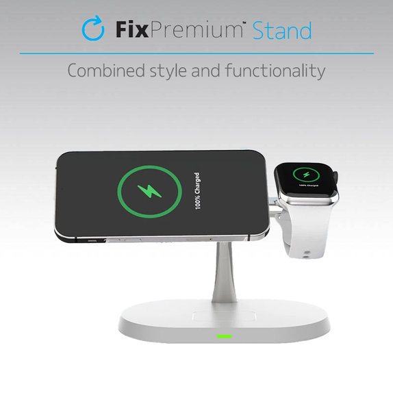FixPremium - MagSafe Stand 3in1 for iPhone, Apple Watch & AirPods, black